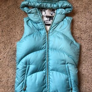 Down vest light blue